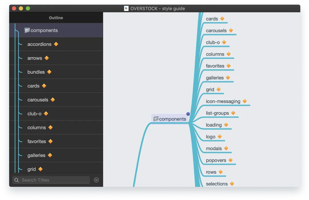 A graphic overview of a user interface design process, showcasing various application modals, button styles, and navigation patterns to improve site consistency.